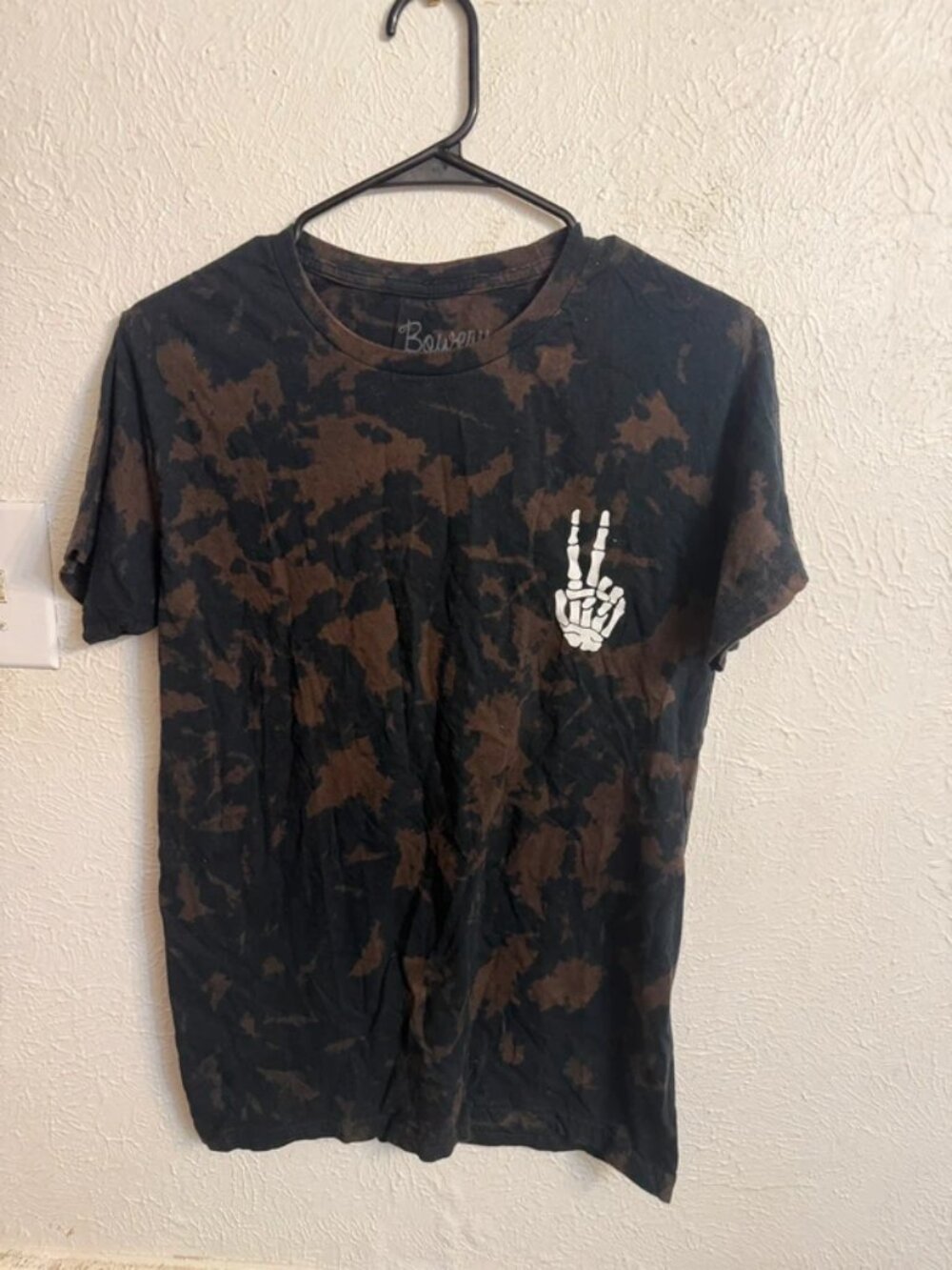 Tie Dye Skeleton Peace Sign